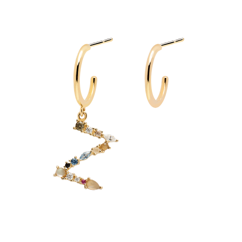 Letter Z earrings