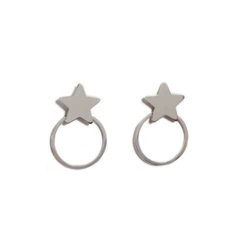 Earrings Round & Star 
