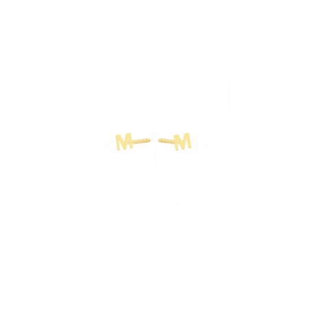 Earrings mini mini letter M 