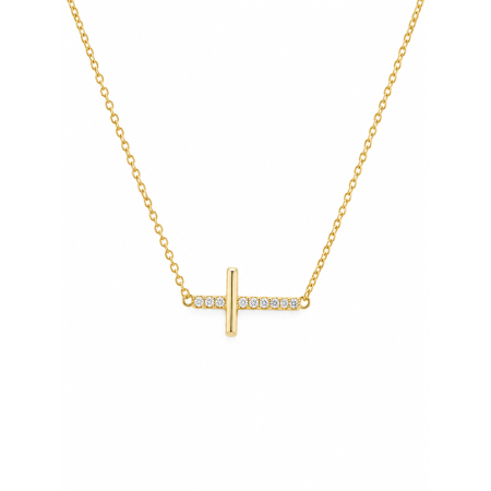 Faith Cross ogrlica u 14kt zlatu