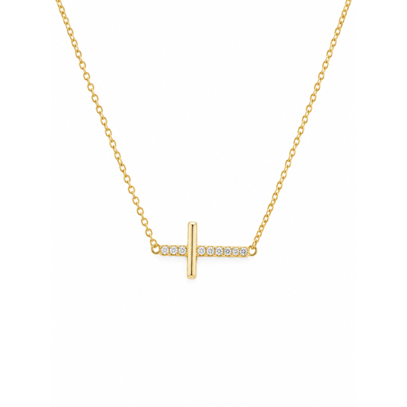 Faith Cross ogrlica u 14kt zlatu Faith Cross ogrlica u 14kt zlatu