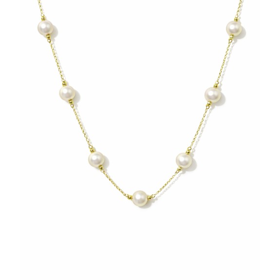 Ogrlica sa biserima u 14kt žutom zlatu