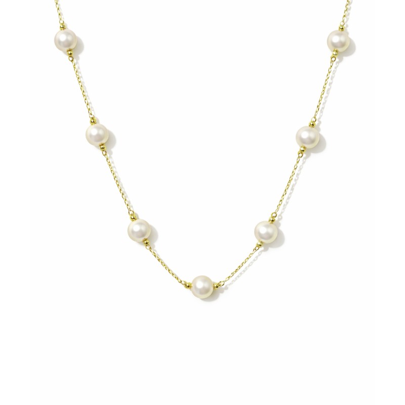 Ogrlica sa biserima u 14kt žutom zlatu