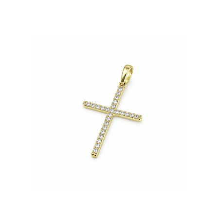 Faith Cross privezak u 14kt žutom zlatu