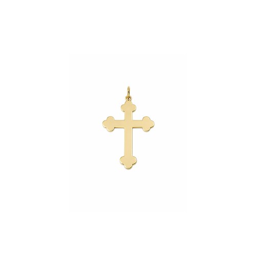 Privezak krst od 14kt žutog zlata