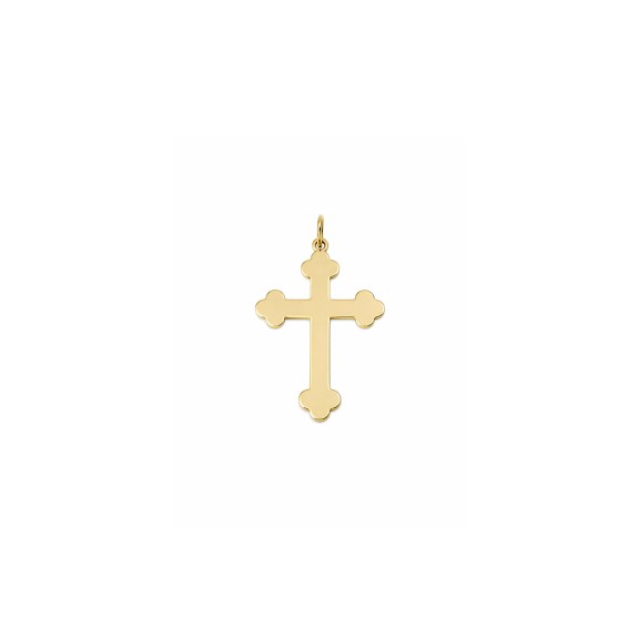 Privezak krst od 14kt žutog zlata