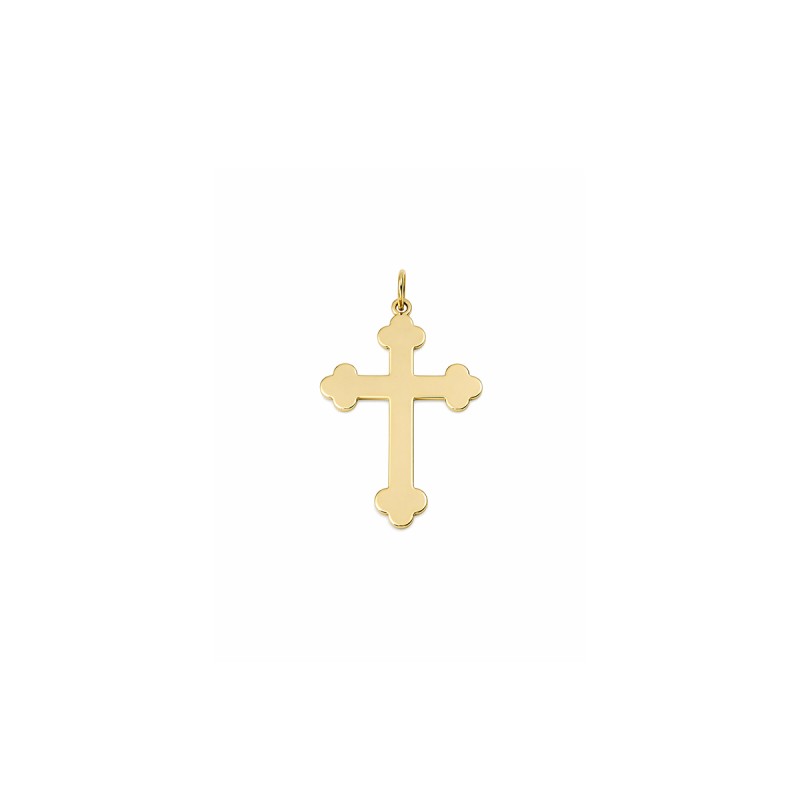 Privezak krst od 14kt žutog zlata