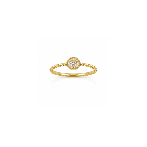 Celeste prsten od 14kt žutog zlata sa cirkonima Celeste prsten od 14kt žutog zlata sa cirkonima