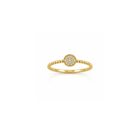 Celeste prsten od 14kt žutog zlata sa cirkonima Celeste prsten od 14kt žutog zlata sa cirkonima