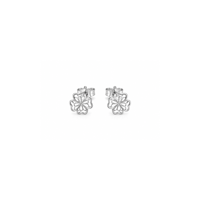  Silver Clover Stud Earrings