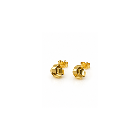 Knot Gold-Plated Silver Earrings