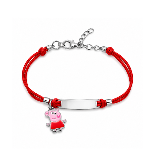Dečija srebrna narukvica Peppa Pig