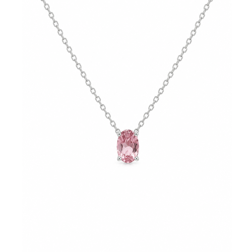 Srebrna ogrlica Stella sa roze cirkonom Srebrna ogrlica Stella sa roze cirkonom