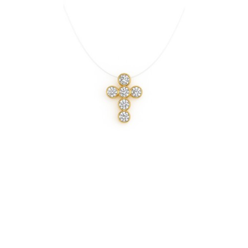 Ogrlica Pipe Cross Medium