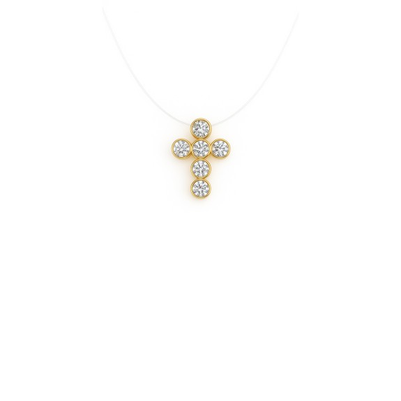 Ogrlica Pipe Cross Medium