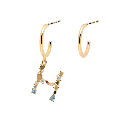Letter H earrings