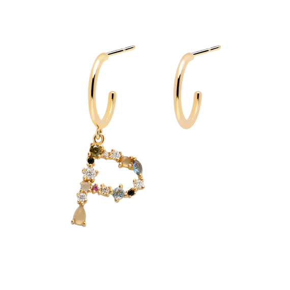 Letter P earrings