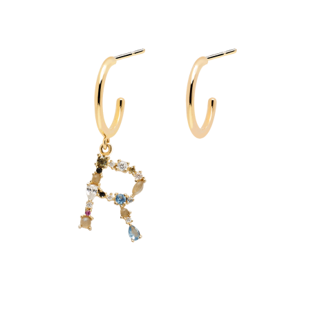 Letter R earrings 