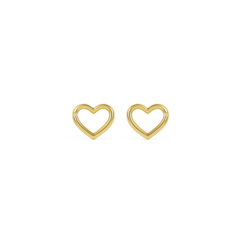 Minđuše Heart Y