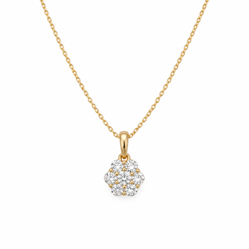 Ogrlica od 14kt zlata sa cirkonima 