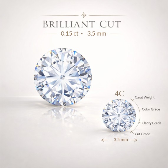 Dijamant 0,15ct u blister pakovanju