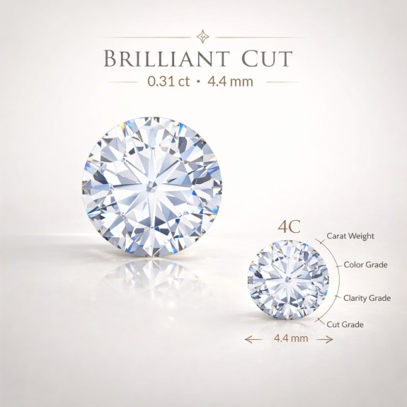 Dijamant 0,31ct u blister pakovanju