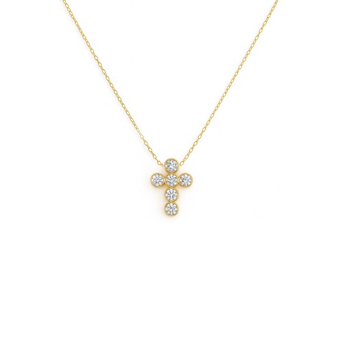 Ogrlica Pipe Cross Medium