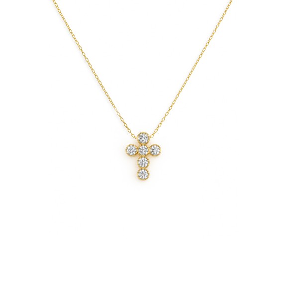 Ogrlica Pipe Cross Medium