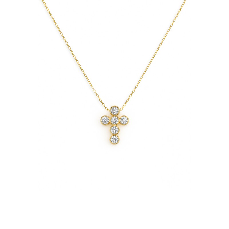 Ogrlica Pipe Cross Medium