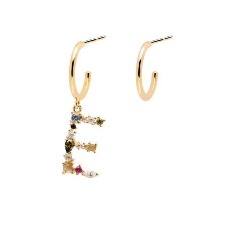 Letter E earrings 